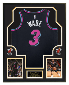 收藏 韦德亲笔签名球衣 热火城市版南海岸 最后一舞系列 带证书