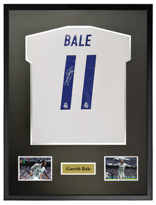 加雷斯贝尔 16-17皇马 皇家马德里 亲笔签名足球服球衣 裱框含sa证书