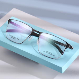 克力普眼镜框新款钛全框clip 超轻商务极简轻盈舒适镜架近视8250