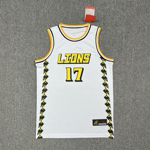 cba浙江队广厦队孙铭徽17号球衣篮球服无袖背心训练服男女球迷