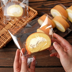 蛋糕卷专用包装袋自封袋塑料透明分隔围边慕斯甜品空盒子烘焙工具
