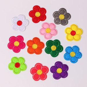 花朵图案补丁贴 衣服羽绒裙子床单装饰修补无痕破洞贴刺绣布贴花