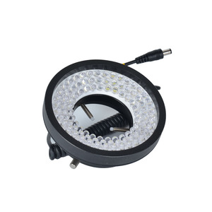 显微镜LED环形灯 工业相机可调光源96灯珠灯泡 内径61mm包邮黑色