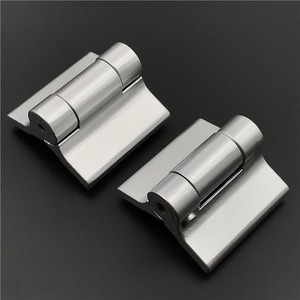 公共厕所卫生间隔断配件/鼎固铝合金喷砂银色自闭门弹簧合页铰链