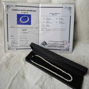 日本akoya海水珍珠项链串珠带证书 无调色5-5.5mm 北京现货