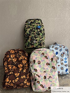 现货 BAPE BABY MILO 卡通可爱小猴子动物园 休闲 双肩包书包背包