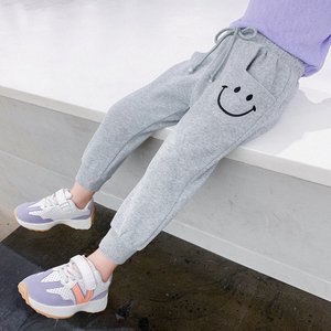 女童运动裤2儿童春秋4幼儿园时尚宝宝裤子3外穿薄款5长裤洋气卫裤