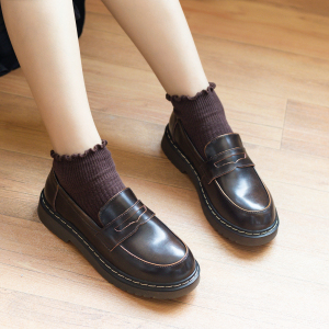 jk小皮鞋学院低跟软