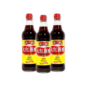 珠江桥大红浙醋500g *3支装 珠江桥牌食醋 凉拌蘸点 大闸蟹蘸酱
