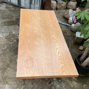 北美白蜡木板悬浮餐桌茶桌面板实木沙发边柜原木大板台面桌板定制