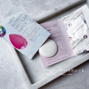 现货BeautyBlender 美妆蛋化妆刷海绵蛋清洁皂 便捷装 小样 约6g