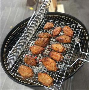 烧烤夹不锈钢烤鱼夹子烧烤网烤鱼网夹商用大号户外烤肉夹板烤网