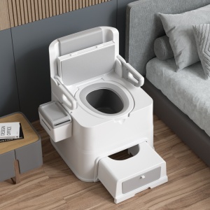 可移动马桶老人孕妇家用便盆老年便捷式防臭女士卧床室内男坐便器