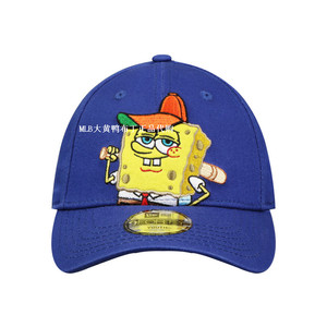 new era纽亦华儿童棒球帽海绵宝宝联名21潮休闲鸭舌帽12711565-7