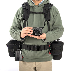 摄影减负背带快挂相机镜头筒腰带减压双肩带户外运动登山快摄系统