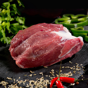 新鲜猪腿肉前后腿肉瘦肉500g 无公害农产品 安全放心!