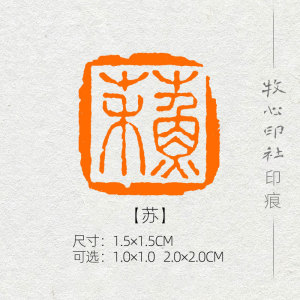 【苏】姓氏章成品闲章手工定制篆刻硬笔书法印章落款章印章 xs105