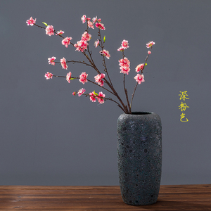插桃花花瓶客厅