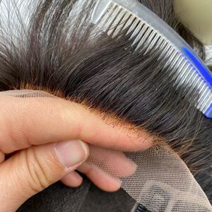 递针假发自然真头皮