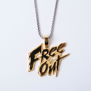 free-out 厂牌 官方项链 电镀 银  基础款