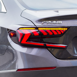 适用于十代雅阁尾灯总成改装十代半雅阁led流光转向刹车灯led尾灯