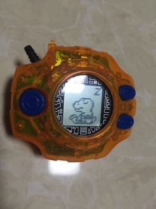 万代bandai正版数码宝贝暴龙机1999款日版初版电波机太一色【二手