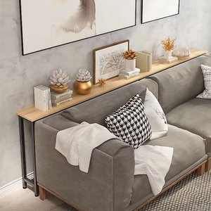 沙发背后置物架靠墙暖气片实木架子床头床尾夹缝多层铁艺长条架