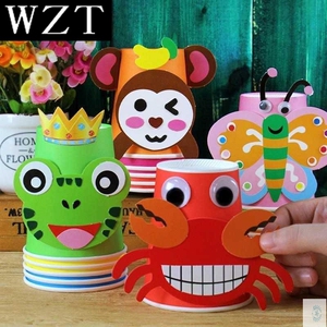 废旧物品手工制作环保幼儿园创意材料包3d早教宝宝儿童小羊小动物
