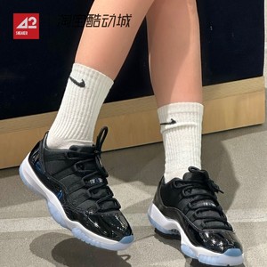 42运动家 Air Jordan 11 Low AJ11 GS 黑白低帮篮球鞋 FV5121-004