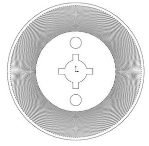 直径24mm200线新款光电编码器锰钢码盘光栅遮光片电机转速测量