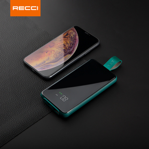 朗朗电玩淘宝recci锐思n28自带四线充电宝10000毫安三合一超薄便携