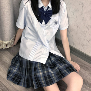 七月半夏泷岛の海jk制服格裙女正版原创日系学院半身裙百褶裙套装