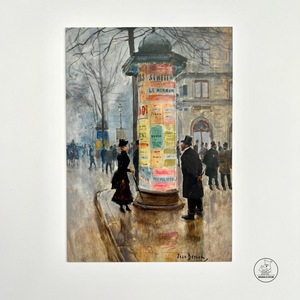 「SHUNA」美好年代的巴黎 法国印象派城市风景名画原版明信片现货