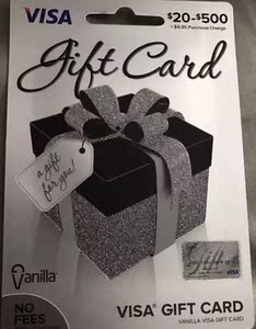 美国维萨visa信用卡/礼品卡/购物卡 visa gift card 现货汇率6.