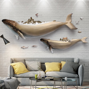 3d立体浮雕鲸鱼