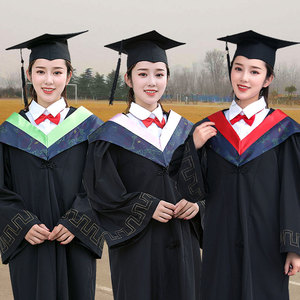 大学生毕业季拍照礼服博士服文理科医科学士学位服装本科硕士服装