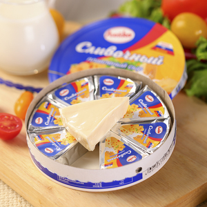俄罗斯原装进口奶酪芝士小圆三角乳酪早餐干奶酪即食烘焙专用纯正