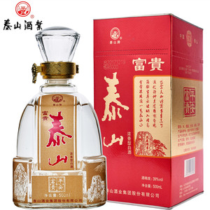 泰山特曲富贵泰山白酒39度500mlx1纯粮酿造浓香型小窖佳酿