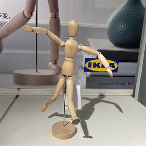 80tb838046663淘宝宜家国内代购吉特达木人 原木色装饰品 木偶人