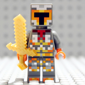 lego 乐高 我的世界人仔 min034 皮肤包 骑士 853610 独占 稀有