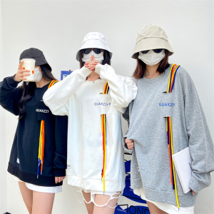 三人闺蜜装卫衣宽松