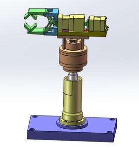 【jq049】数控车床上下料机械手三维仿真设计/图纸 沦纹