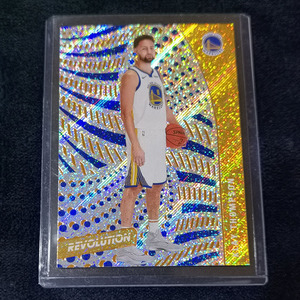 nba球星卡 克莱汤普森 普折射 2020-21 panini 革命 勇士队#26