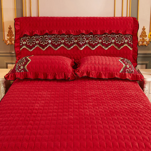床头靠背软包红色