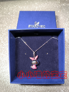 现货 施华洛世奇专柜正品 粉色生肖兔子镶钻项链 5011999