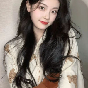 假发女长发长卷发大波浪时尚自然蓬松网红中分八字刘海仿真全头套