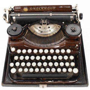 1920s古董安德伍德underwood 机械英文打字机8品京紫同款