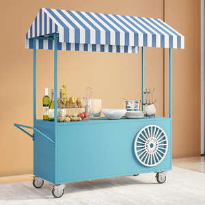 摆摊小推车夜市摊位车户外流动式花车景区售卖车超市促销车小吃车