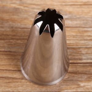 8齿中号不锈钢裱花嘴 蛋糕裱花头做曲奇挤奶油挤花嘴韩式裱花