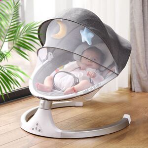 电动婴儿床智能摇床新生儿宝宝睡觉摇摇椅多功能带蚊帐哄睡安抚椅